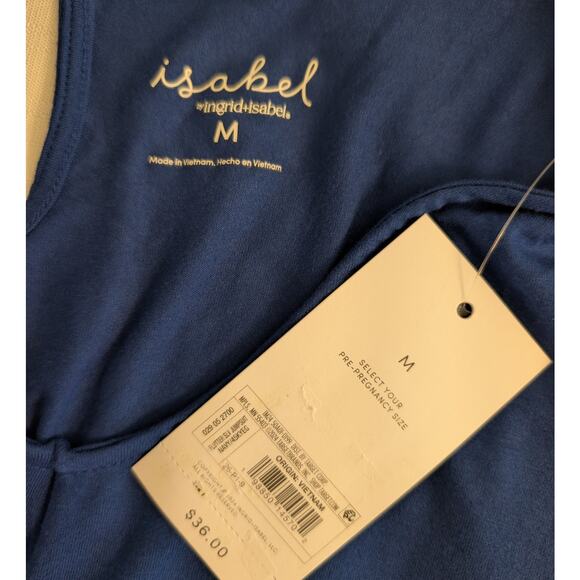 Isabel Blue Maternity Jumpsuit - Picture 6 of 7